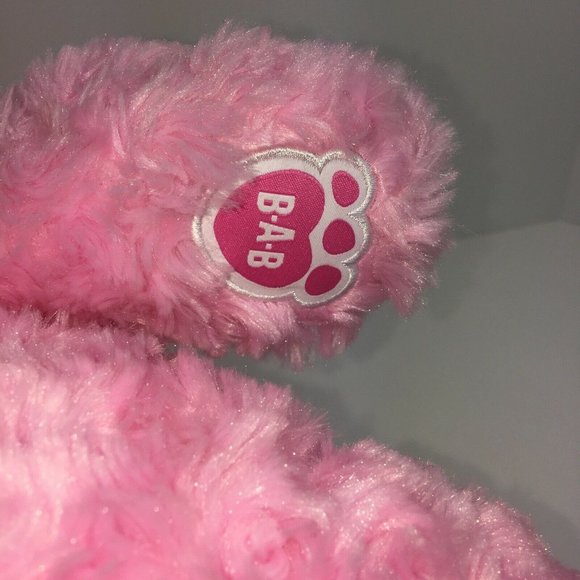 Build A Bear Workshop Plush Teddy Bear Pink Heart Nose Stuffed Animal 17" BAB - Picture 5 of 12